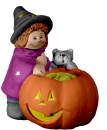Tabitha with Witches Brew Plaster Statue