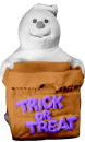 Ghost Trick or Treat Bag Plaster Statue