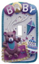 Baby Bear Plaster Light Switch Plate