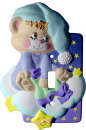 Bear on Cloud Plaster Light Switch Plate