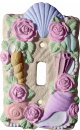 Seashells Single Plaster Light Switch Plate