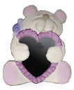 Bear with Heart Plaster Mirror