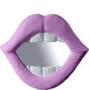 Lips Plaster Mirror