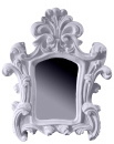 Antique Swirls Plaster Mirror