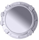 Porthole Plaster Mirror Large