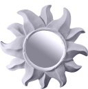 Sunburst Plaster Mirror