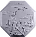 Nautical Octagon Plaster Plaque Large