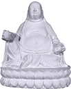 Buddha on Ornate Base Plaster Statue