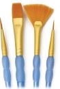 GOLDEN TAKLON 4 PC VARIETY BRUSH SET - Royal Langnickel