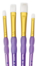 White Taklon 4 pc Shader Artist Brush Set - Royal Langnickel