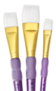 White Taklon 3 Pc Wash Artist Brush Set - Royal Langnickel