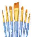 Golden Taklon 7 Pc Angular Variety Brush Set - Royal Langnickel