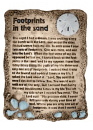 Footprints in the Sand Plaster Plaque