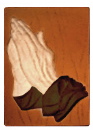 Praying Hands Plaster Plaque