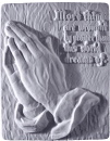 More Things Praying Hands Plaster Plaque
