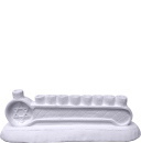 Table Menorah Plaster Statue
