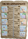 Ten Commandments Plaster Plaque