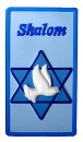 Shalom with Dove Plaster Plaque
