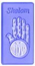 Shalom with hands Plaster Plaque
