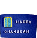 Happy Chanukah Plaster Plaque