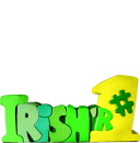 Irish R Number 1 Plaster Pencil Holder