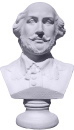 Shakespeare Bust Plaster Statue