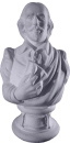 Shakespeare with Book Bust Plaster Statue