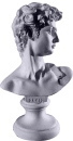 David Miniature Bust Plaster Statue