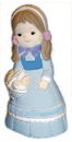 Pilgrim Girl Plaster Statue