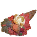 Cornucopia Plaster Candleholder