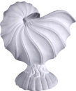 Shell  Plaster Vase
