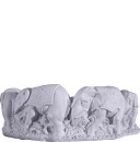 Elephants Go Round  Plaster Vase