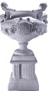 Ornate Twin Cherubs Plaster Urn
