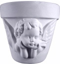 Gazing Angel  Plaster Vase