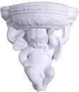 Cherub Plaster Wall Vase Right