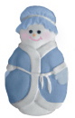 Mrs Snow lady Plaster Plaque