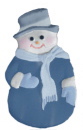 Mr Snowman Plaster Plaque