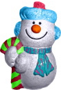 Pierre Snowman standing Plaster Statue