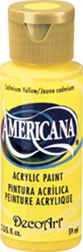 Americana Acrylics Cadmium Yellow DecoArt