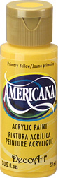 Americana Acrylics Primary Yellow DecoArt