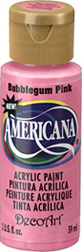 Americana Acrylics Bubblegum Pink DecoArt