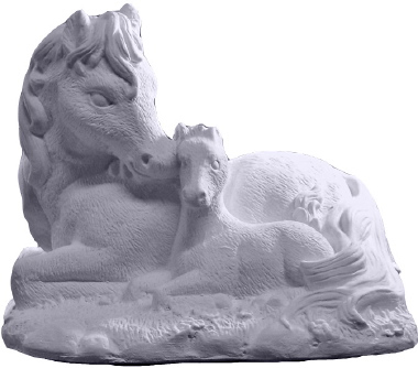 Horse Family Statue