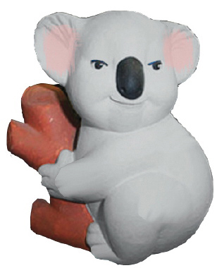Baby Koala Plaster Statue
