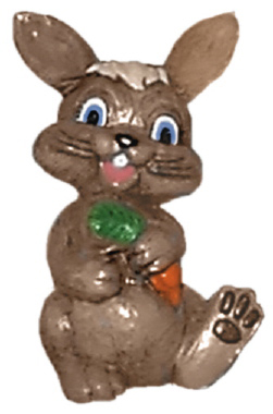 Bunny with Foot up Plaster Statue