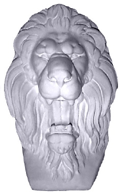 Lion Face Plaster Plaque