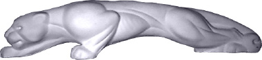 TV Panther Plaster Statue
