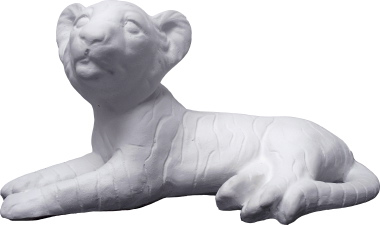 Tiger Cub Plaster Statue