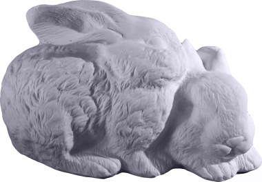 Love Bunnies Plaster Statue
