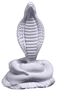 Spitting Cobra Plaster Statue