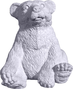 Snuggles the Bear Plaster Statue